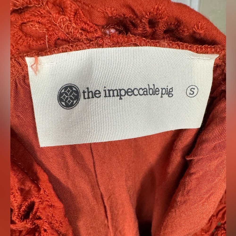 Impeccable Pig Rust Colored Dress - SKU 1022 - Picture 5 of 7